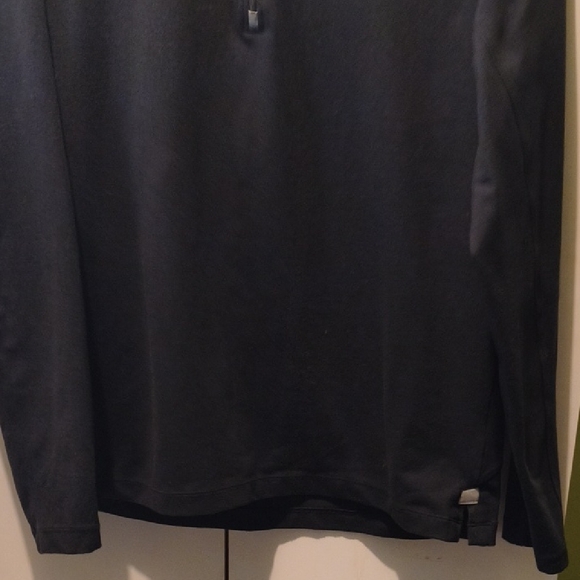 Nike - Black Dri Fit Quarter Zip Sweater Men's Large - Picture 4 of 5